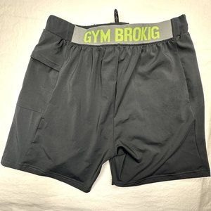 Gym Brokig‎ Shorts Men's size medium NWT Gray